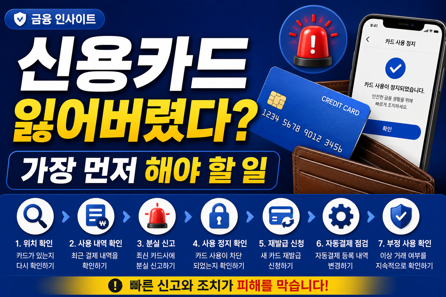 신용카드 분실했을 때 대처 방법 총정리 (2026 최신)